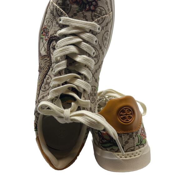 Tory Burch t monogram jacquard sneakers cheetah 6 - Picture 4 of 7